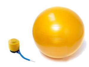Piłka rehabilitacyjna Qmed 45 cm gimnastyczna ortopedyczna do ćwiczeń fitness