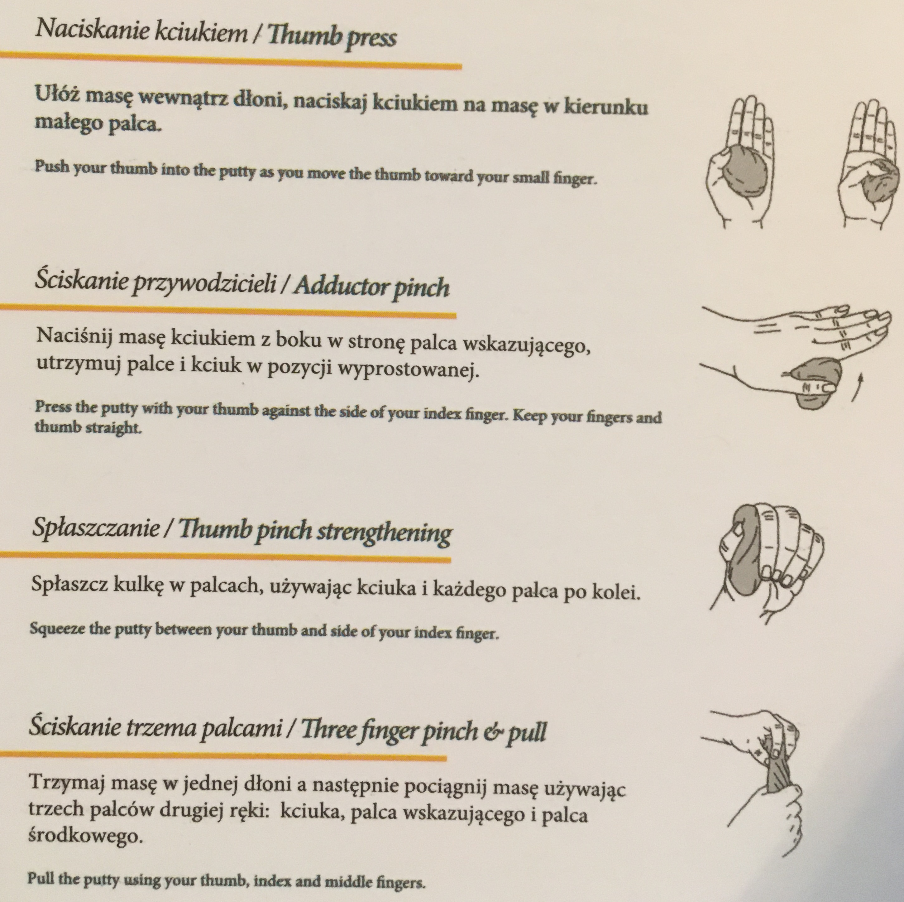 Ćwiczenia z masą plastyczną qmed