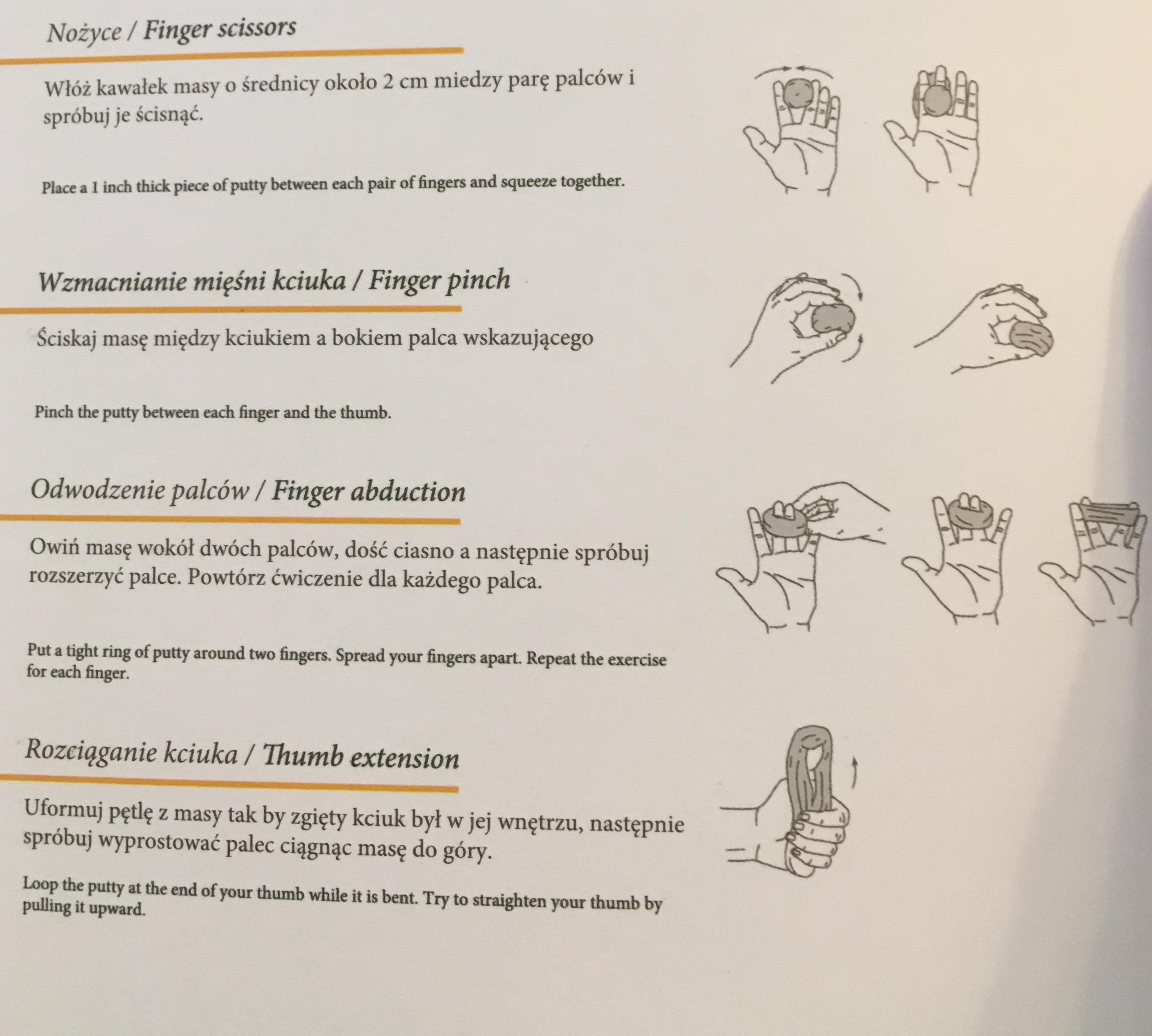 masa do rehabilitacji dłoni ćwiczenia