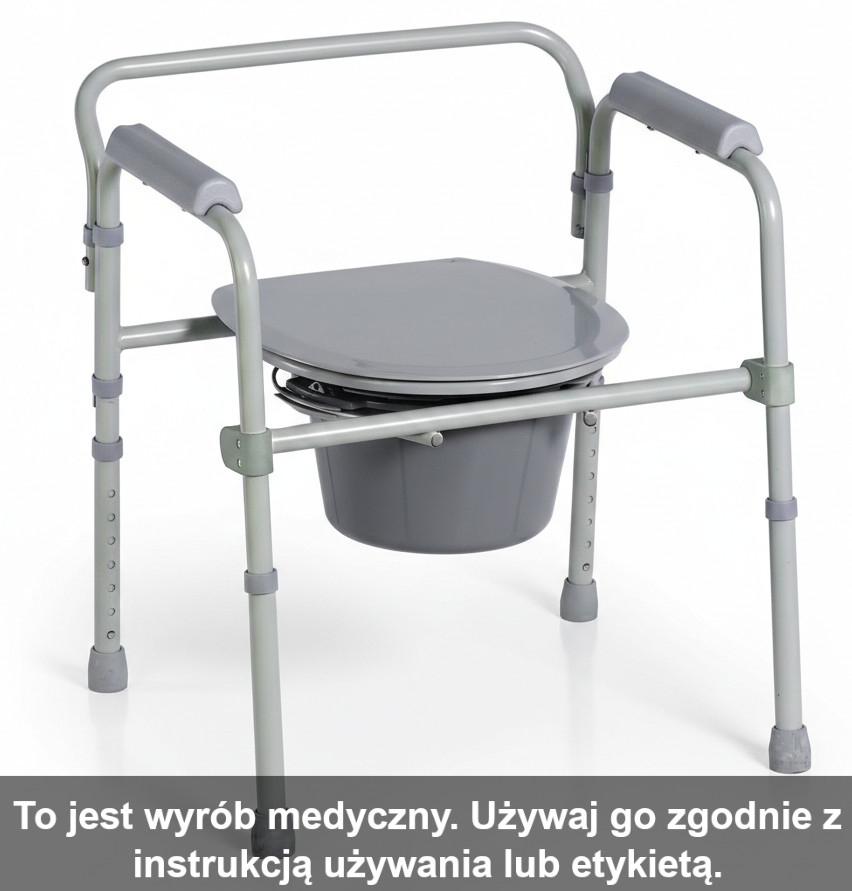 krzesło sanitarne z regulacją wysokości