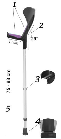 Kule łokciowe ortopedyczne dla seniora