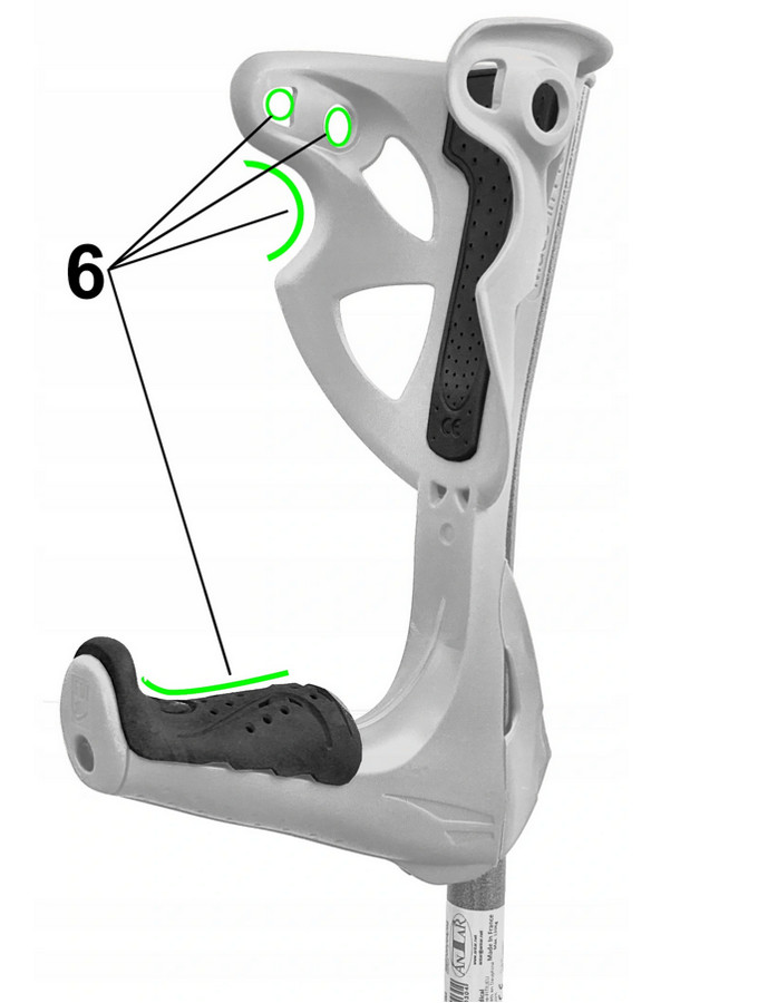 Kule do chodzenia opti-comfort łokciowe szary