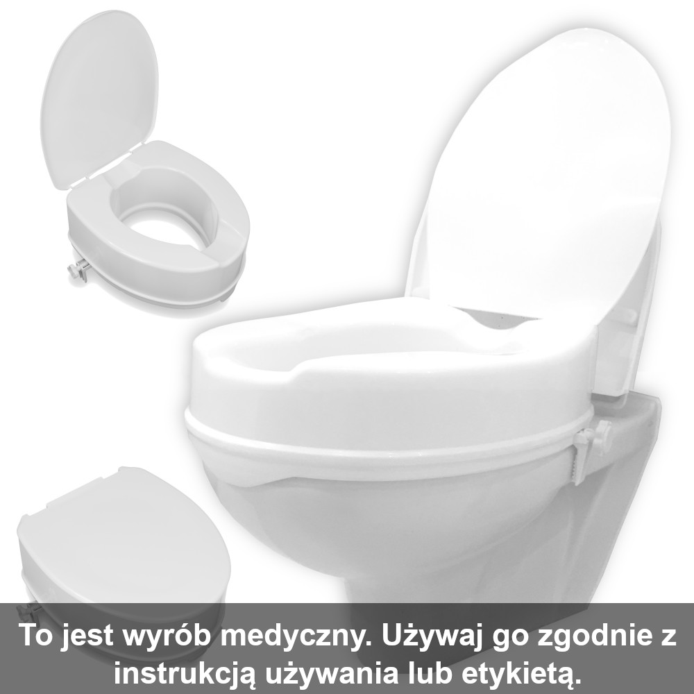 Nadstawka na sedes po operacji biodra dla seniora 