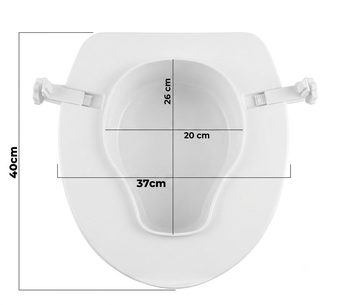 Nasadka na sedes podwyższająca dla seniora 15 cm wymiary