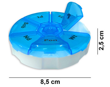 Pudełeczko na lekarstwa kasetka na tabletki dla seniora
