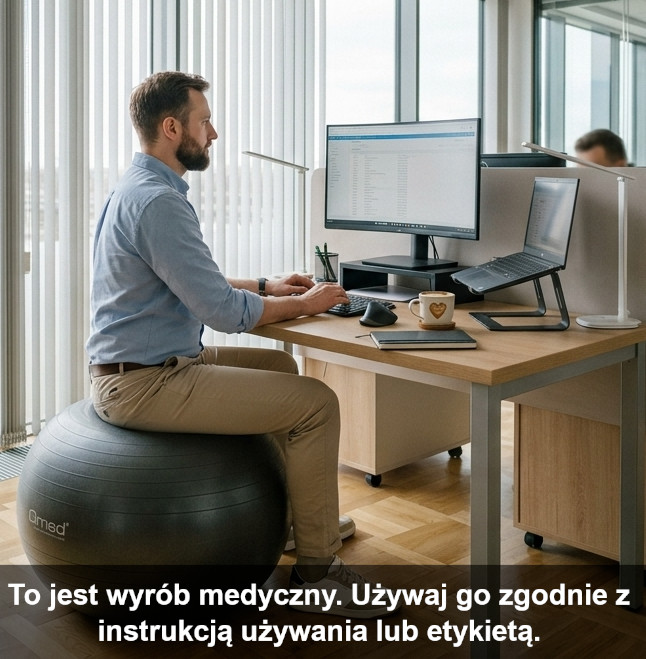 Piłka gimnastyczna do siedzenia, rehabilitacji