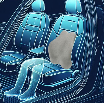 Poduszka ortopedyczna lędźwiowa dla kierowcy do samochodu