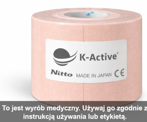 Taśma do tapingu twarzy - róż pudrowy 